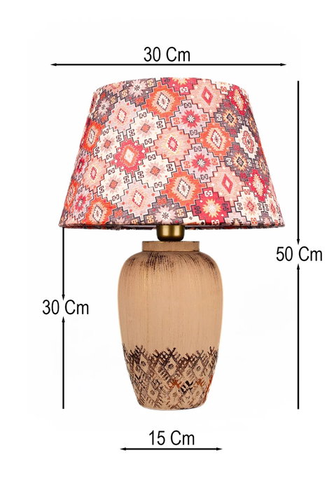 Opviq BK076 Lámpara de Mesa de Cerámica Marrón Opviq BK076 Lámpara de Mesa de Cerámica Marrón